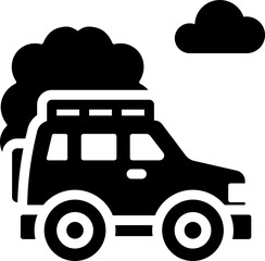 Outdoor Travel Glyph Icon