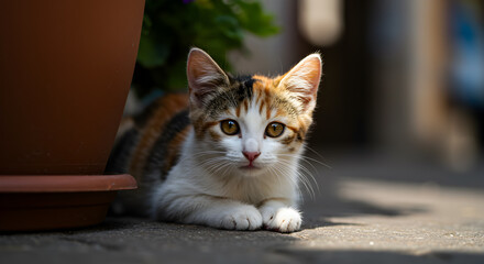 Obraz premium [Genertive AI] 고양이 cat