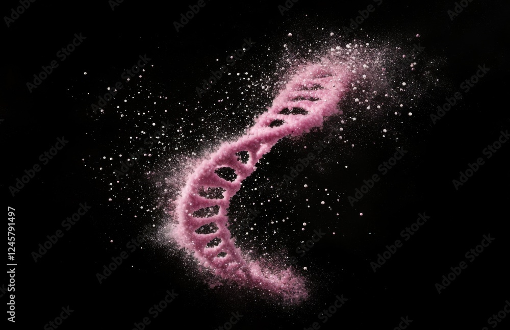 Poster exploding dna helix: a stunning visual representation of genetic code