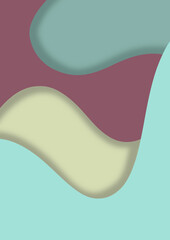 Colorful aesthetic wavy background