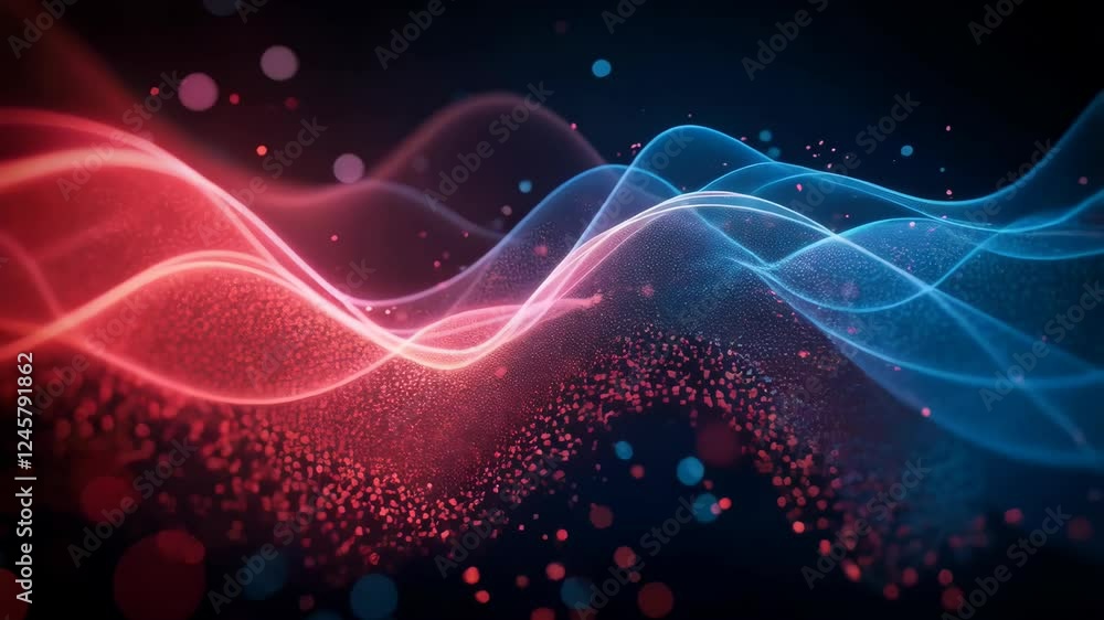 Poster binary code and complex layers of artificial intelligence abstract concept