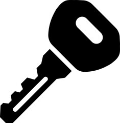 Key Car Glyph Icon
