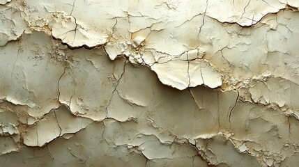 Naklejka premium Cracked Earth Texture with Subtle Sepia Tones for Rough Natural Design Concepts
