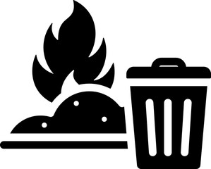 Incineration Glyph Icon
