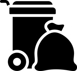 Garbage Waste Glyph Icon