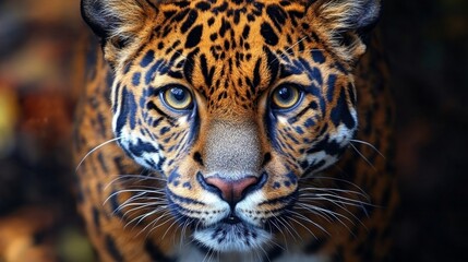 Obraz premium Majestic Jaguar Close-Up: A Wildcat Portrait
