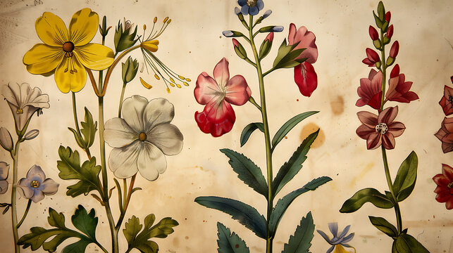 A botanical study of rare and extinct flowers