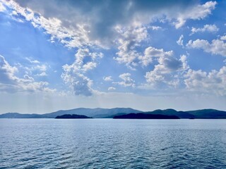 blue sky and clouds