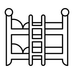 Obraz premium Bunk Bed outline icon
