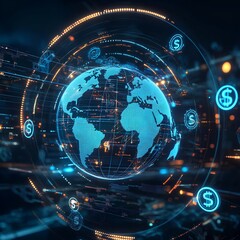 Futuristic Financial Technology Concept