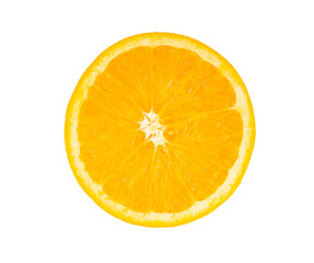 fresh orange isolated on white background