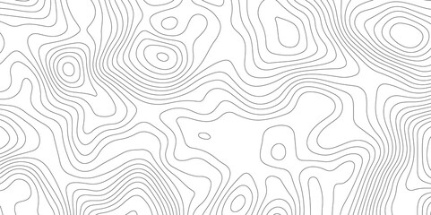Abstract modern white and black topographic styles contour map wavy line, digital print terrain lines texture vector white background. 