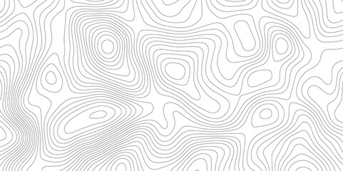 Fototapeta premium Abstract modern white and black topographic styles contour map wavy line, digital print terrain lines texture vector white background. 