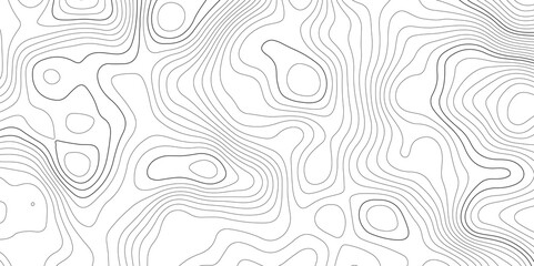 Fototapeta premium Abstract modern white and black topographic styles contour map wavy line, digital print terrain lines texture vector white background. 