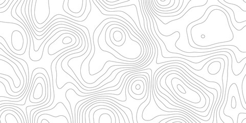 Abstract modern white and black topographic styles contour map wavy line, digital print terrain lines texture vector white background. 