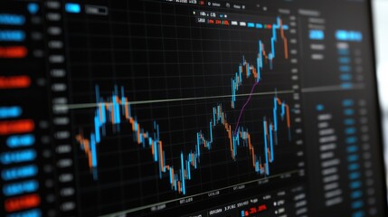 Professional Financial Software Interface with Real-Time Stock Market Data Display