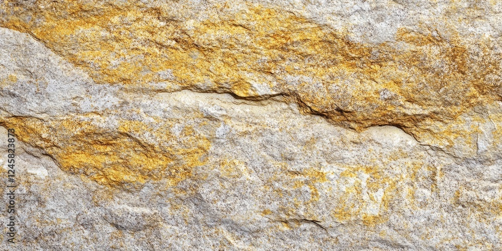 Fototapete golden and gray textured rock surface with natural patterns and lines; dominant colors include brigh