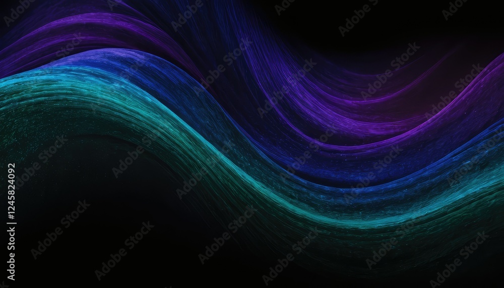 Poster 3d abstract network technology background with flowing particles 10