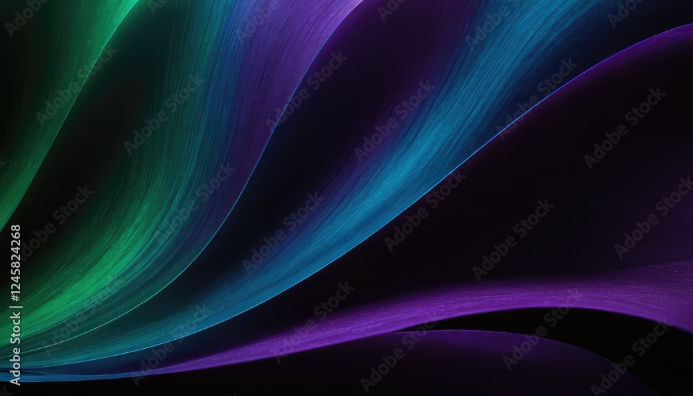 Poster 3d abstract network technology background with flowing particles 8