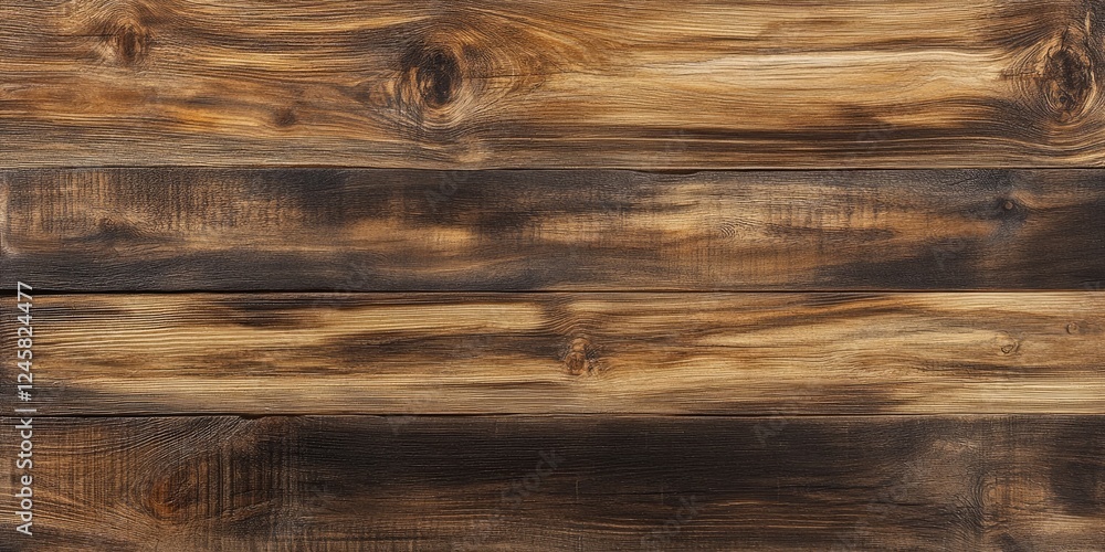 Poster rustic wooden texture featuring varying shades of brown and black with a weathered plank appearance 