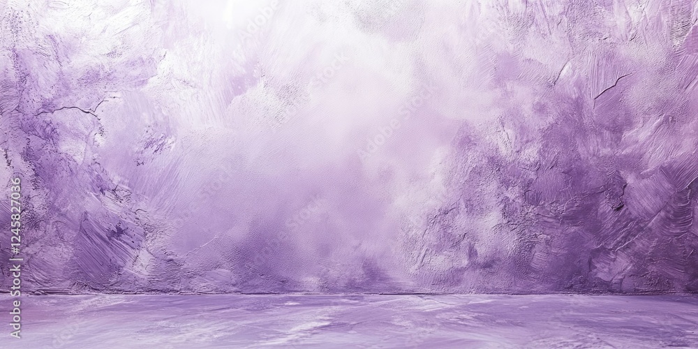 Poster serene purple abstract background with soft gradations and texture, creating a tranquil atmosphere f