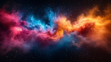 Fototapeta premium Abstract Colorful Paint Splashes