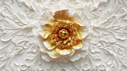 Elegant floral design with intricate textures and soft colors