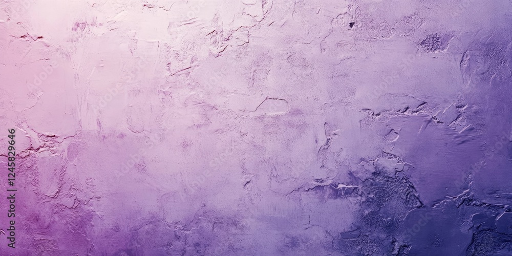 Poster textured abstract wall background in shades of purple and lavender with a rough plaster finish, perf