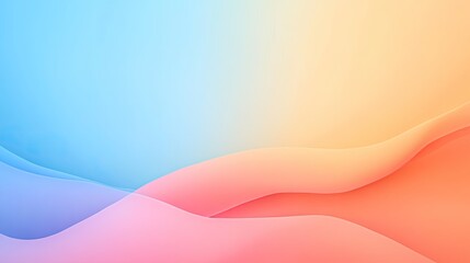 Soft pastel waves blending in a serene gradient, creating a calming background for design