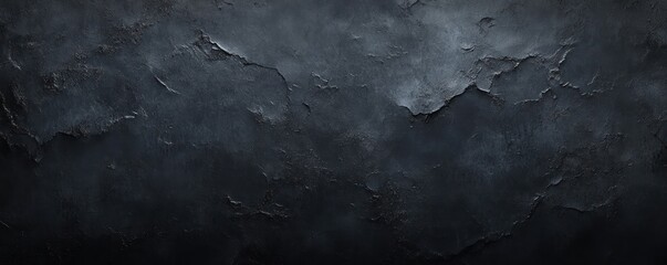 black textured background with vintage marble design and abstract paper art