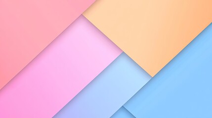 Abstract composition of layered pastel-colored papers with smooth gradients and soft lighting