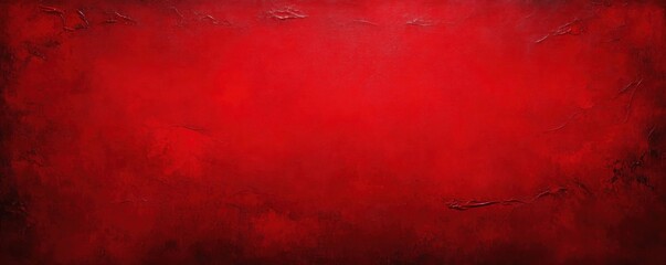 Red Abstract Expressionist Background with Textured Vintage Christmas Design and Dynamic Layout