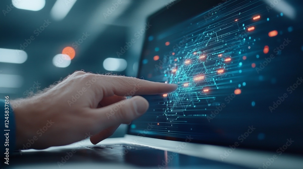 Poster engineers monitoring smart factory production processes