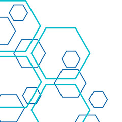 Hexagon Outline Corner