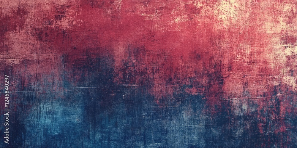 Poster burgundy and blue textured background with grunge effect featuring ample copy space ideal for design