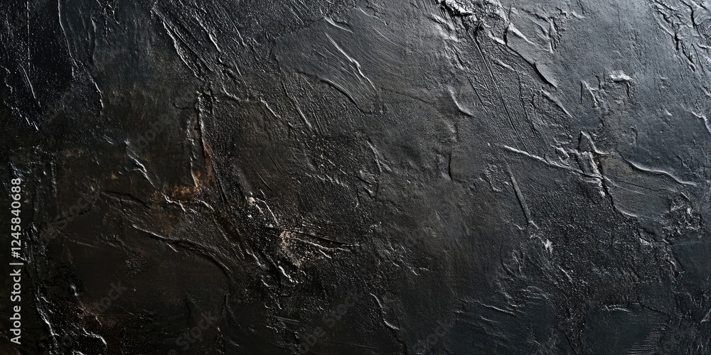 Poster textured black surface resembling a blackboard with subtle unevenness and dark tones creating a perf