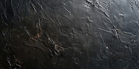 Fototapeta premium Textured black surface resembling a blackboard with subtle unevenness and dark tones creating a perfect backdrop for text or designs