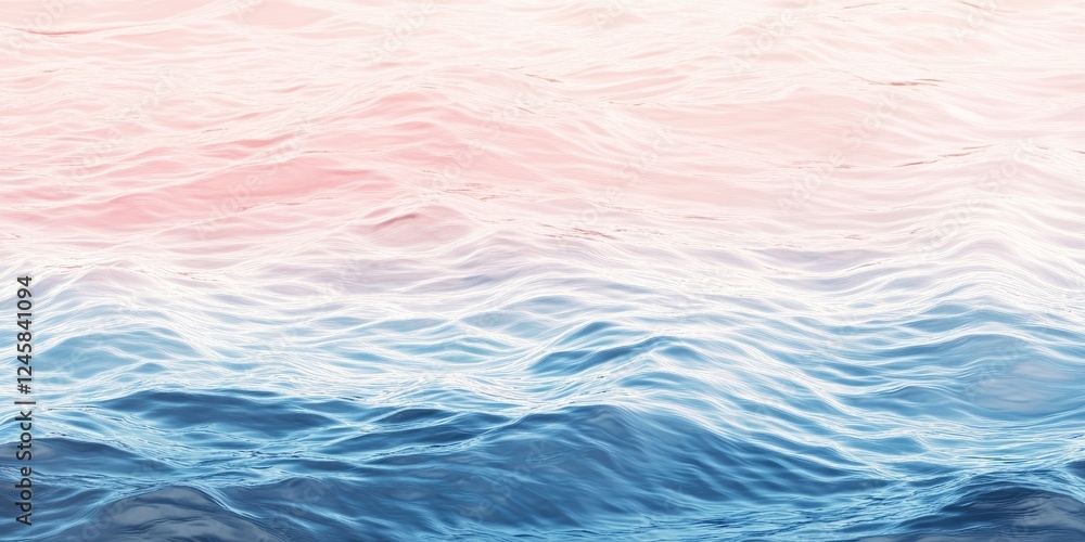 Poster gradient water surface with soft wavelet patterns in blue, pink, and white tones flowing horizontall