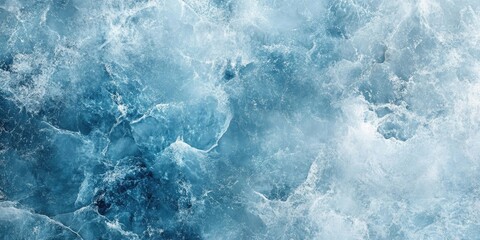 Fototapeta premium Blue and white marble texture background creating a cool, fluid effect with ample free space for product display or advertisements on the right side
