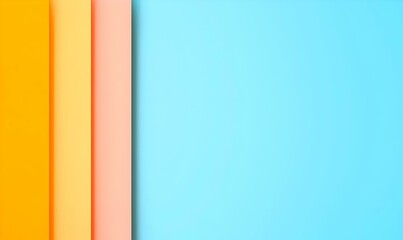 Colorful Paper Background with Blue, Orange, and Pink Shades