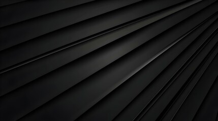 Obraz premium Abstract Black Layers with Dynamic Shadows and Textures