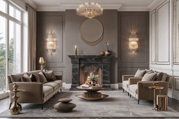 Elegant Smoky Quartz Accent Wall Ideas for Trendy 2024 Interior Design