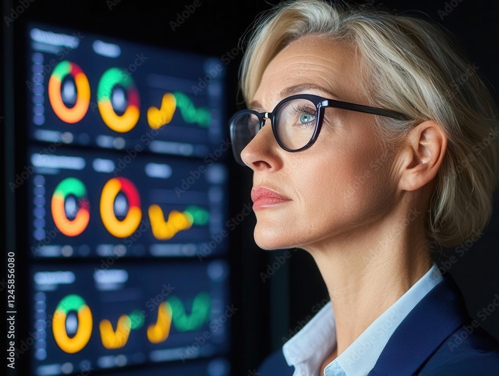 Aufkleber virtual events collaboration future. real-time collaborative dashboards displaying shared goals, liv