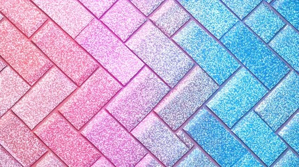 Fototapeta premium Colorful Glittery Background with Pink and Blue Textures and Patterns
