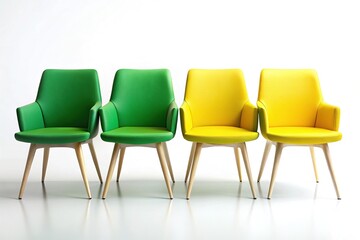Cool Green and Yellow Chairs