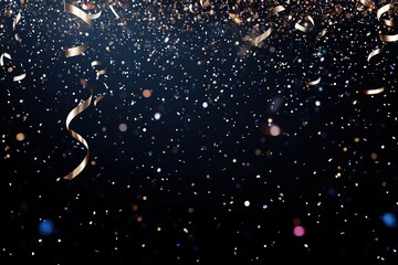 Celebration Explosion! Vibrant Confetti and Streamers Rain Down, Creating a Festive and Joyful Atmosphere Perfect for Party Invitations, Banners, and Holiday Designs. Add a touch of magic to your     