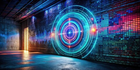 Obraz premium Dynamic long exposure wall target, updated web design.