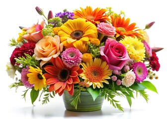 Obraz premium Floral Fantasy: A Kaleidoscope of Colors and Textures