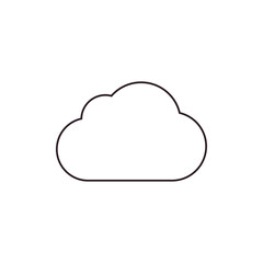 cloud weather symbol sign icon vector