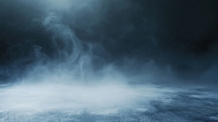 Fototapeta premium Gossamer mist drifting across shadowy textured background, enveloping surroundings in mystical, tranquil ambiance with subtle ethereal quality